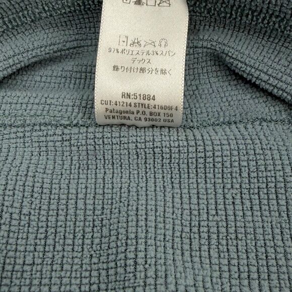 Vintage Patagonia R.5 Half Zip Micro Grid Polartec Fleece Sweatshirt Blue XL - Picture 8 of 15